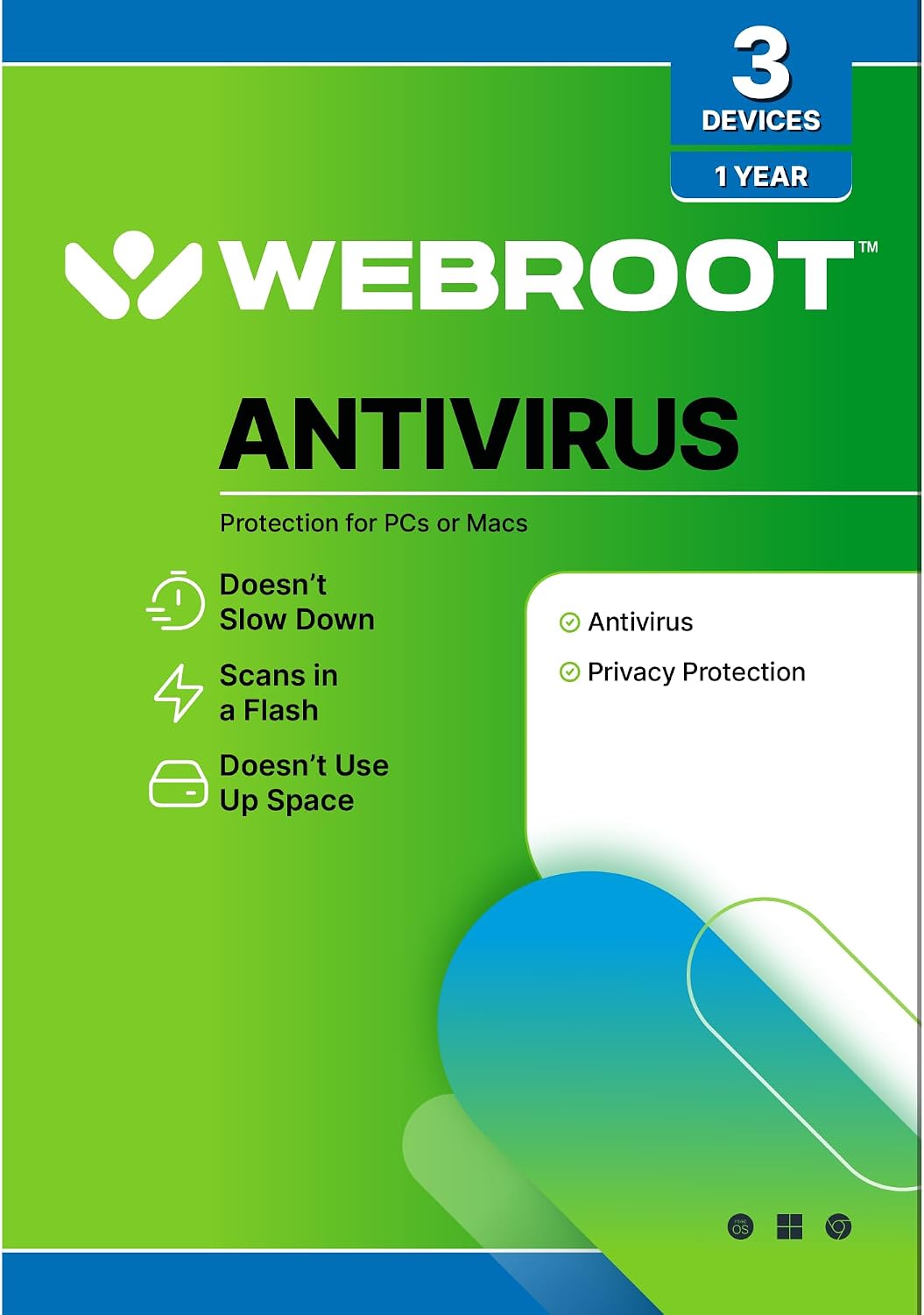Webroot Antivirus Software 2026 | 3 Devices